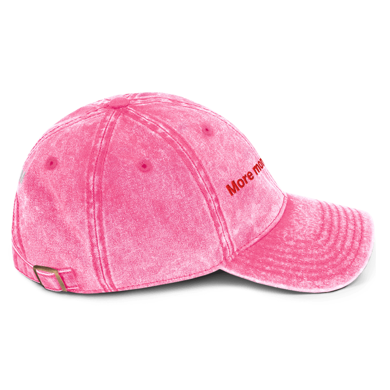 "More money, less Clout" Vintage Distressed Hat